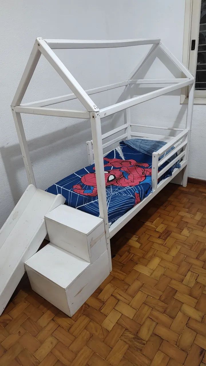 Mini Cama de casinha com colchão  - Foto 5