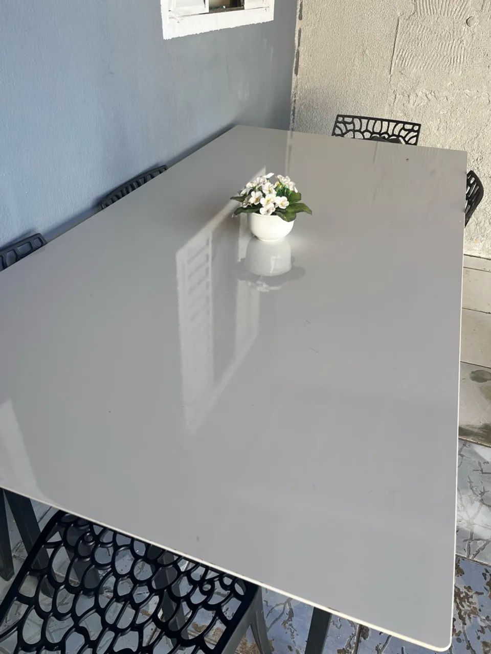 Mesa branca laca 