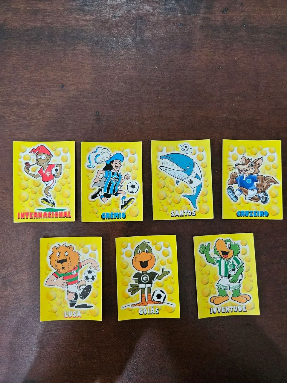 R$30 cada - Figurinhas Mascotes CB 1998 nunca coladas