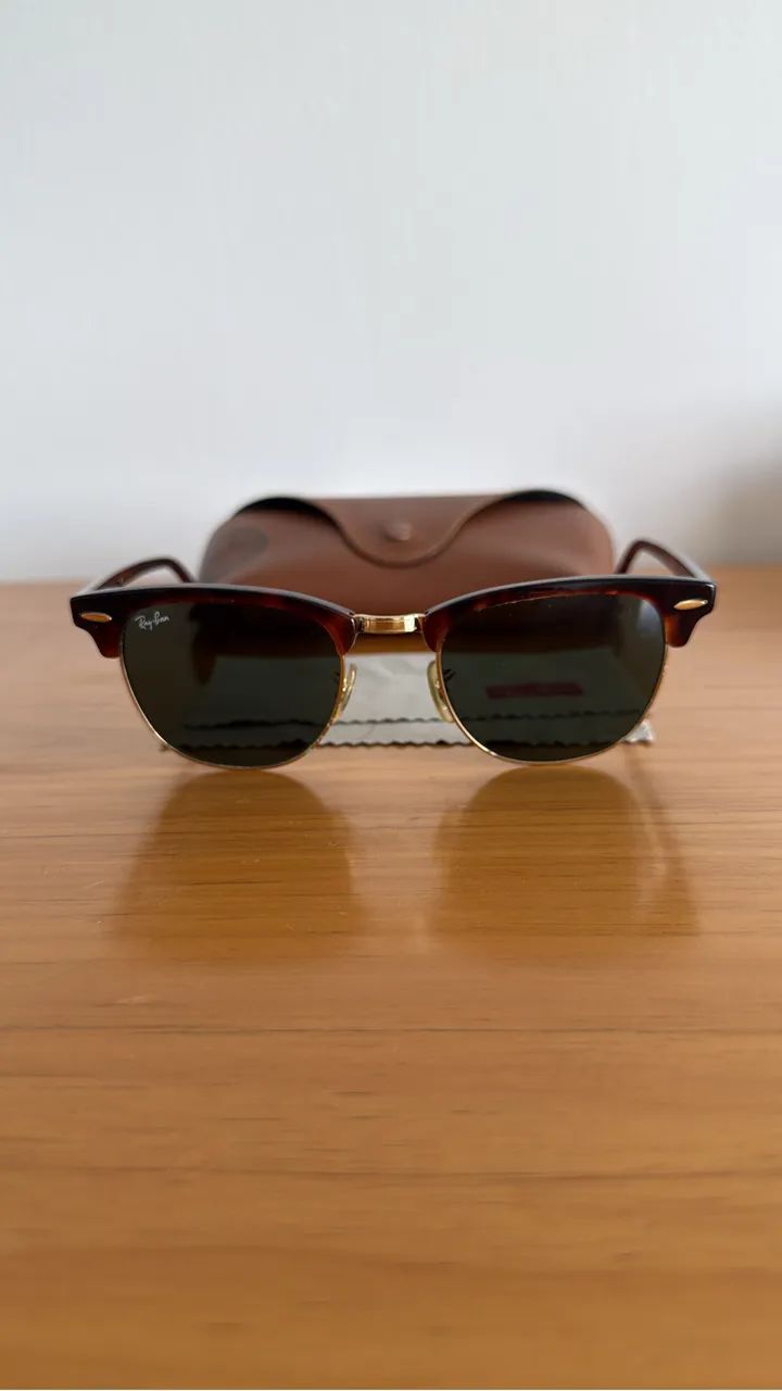 Óculos de Sol Ray-Ban Clubmaster Classic RB3016 Original - Foto 3