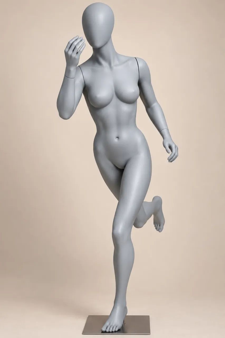 Manequim feminina corredora 