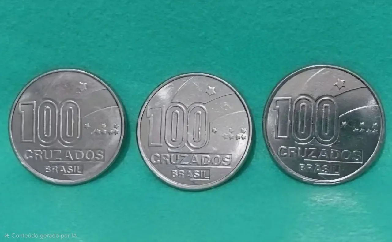 MOEDAS 100 CRUZADOS - TRIO AXÉ 