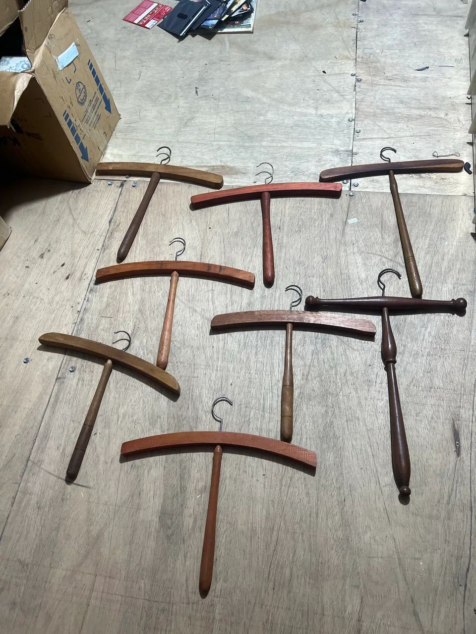 8 Cabides martelo antigos retrô cruz - Foto 3