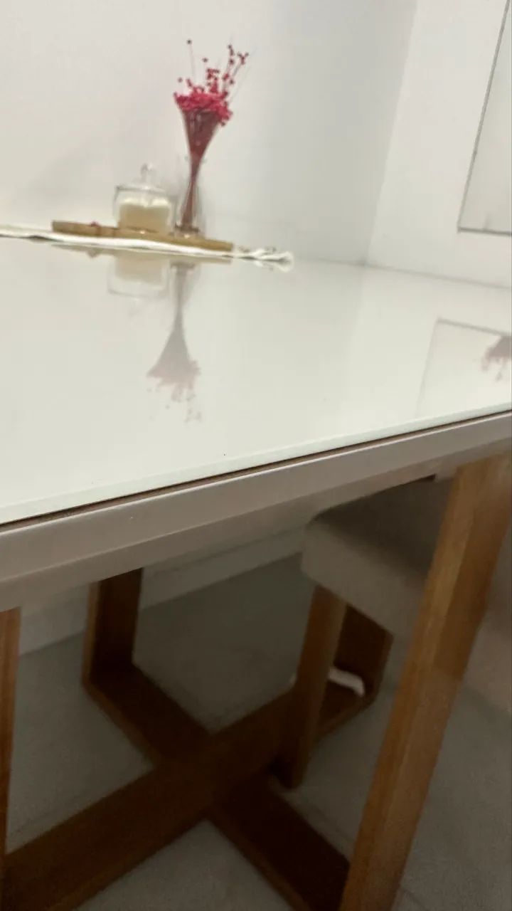 Mesa tampo de vidro  - Foto 3