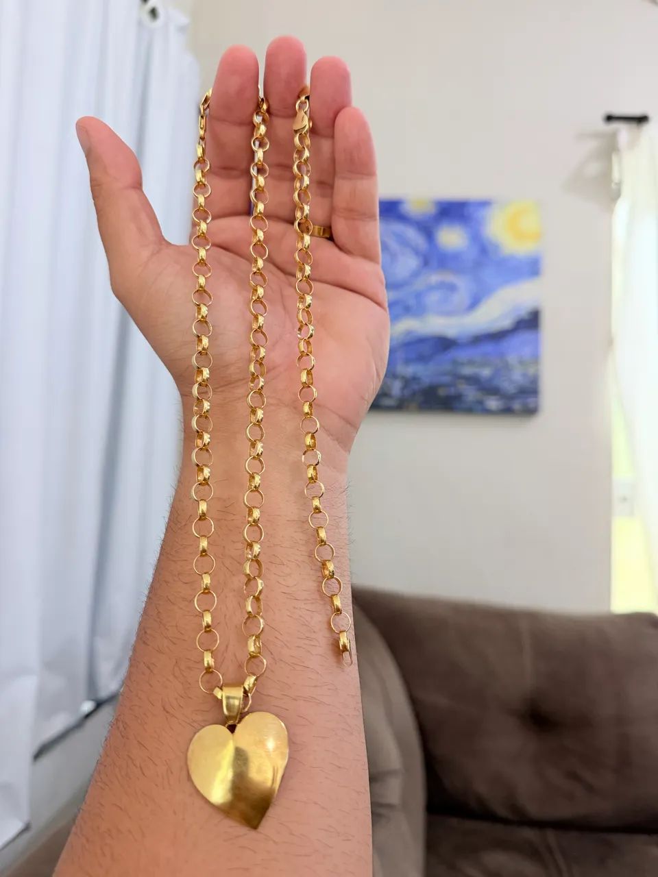Conjunto de prata banhada a ouro!