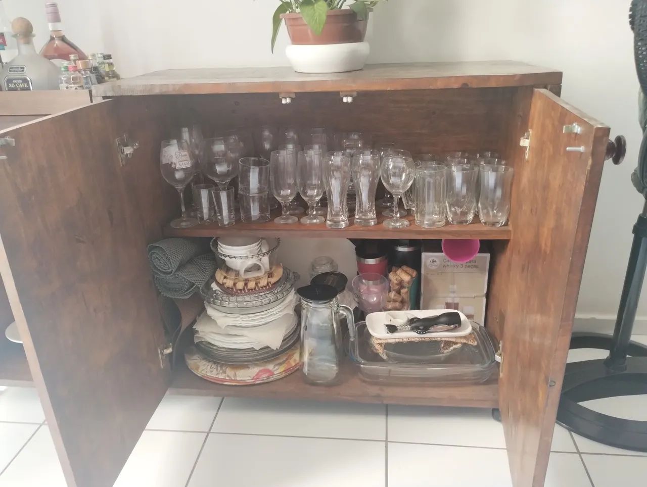 Conjunto de prateleira com aparador65104883430658123
