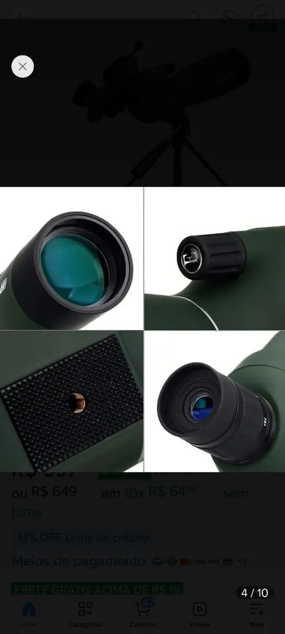 Vendo, um telescópio e um projetor  - Foto 4