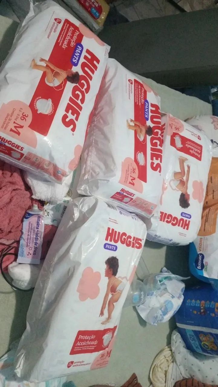 Fraldas descartáveis 