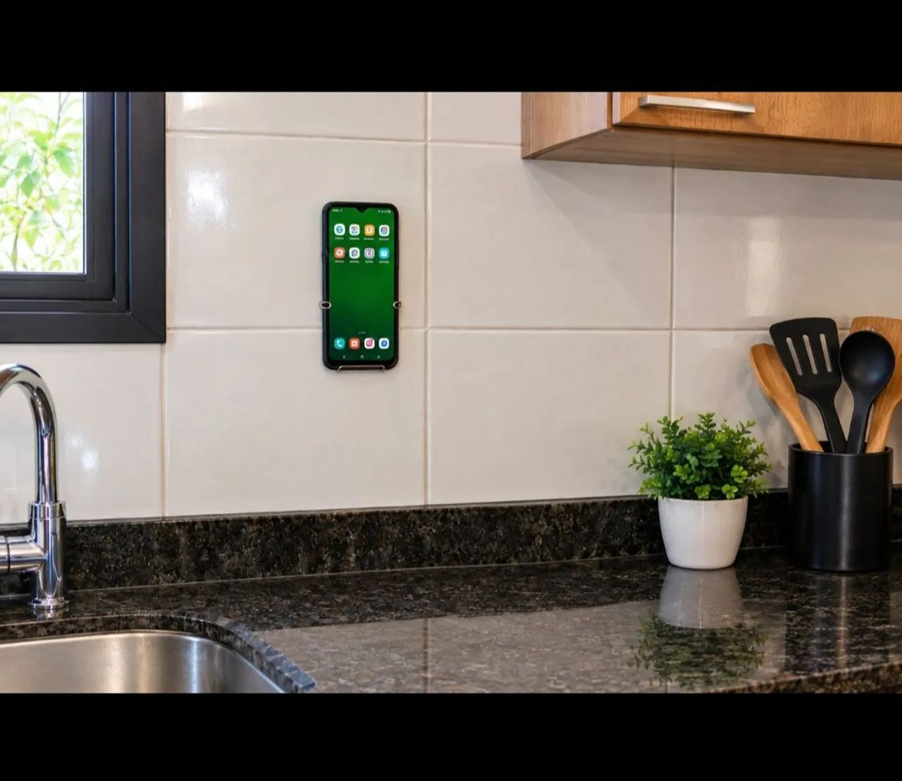 PORTA CELULAR ARTESANAL EM INOX - Foto 3