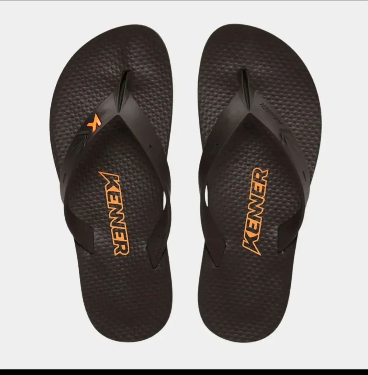 Chinelo Kenner New Summer Preto E Laranja - Foto 2