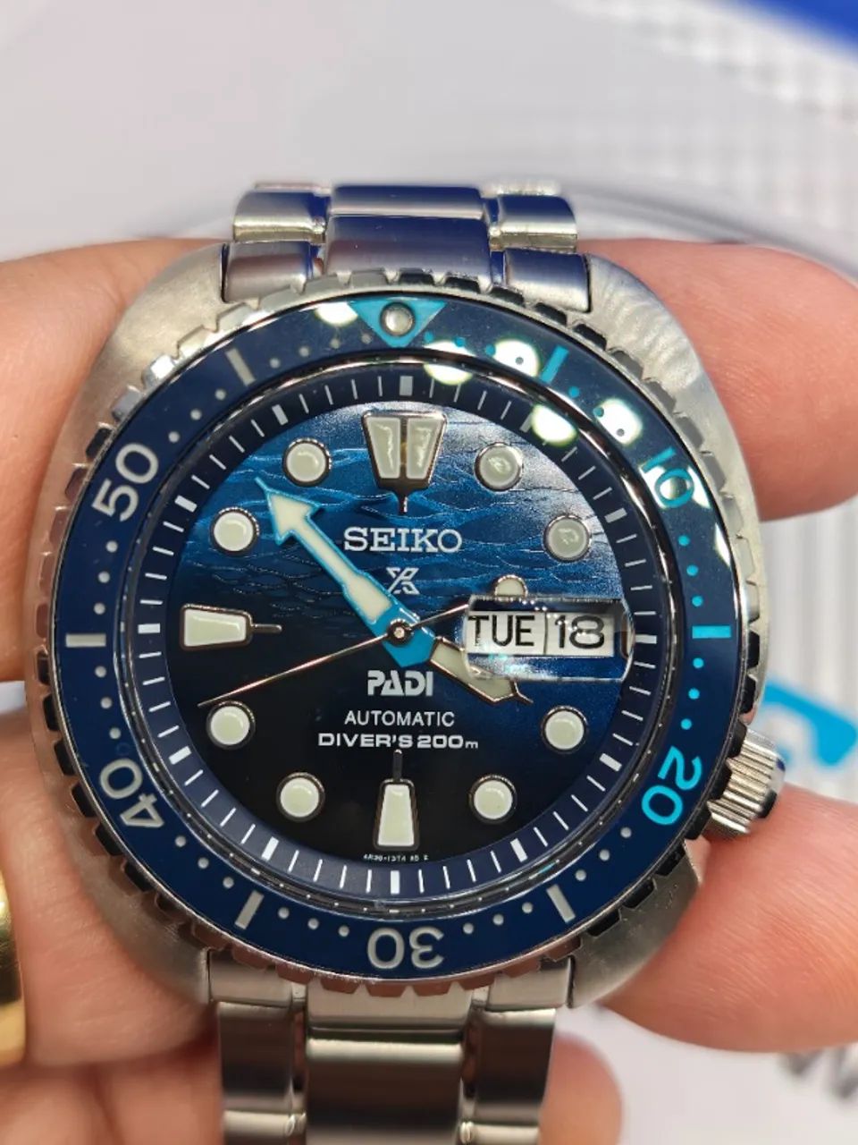 RELOGIO SEIKO TURTLE GREAT BLUE  - Foto 5