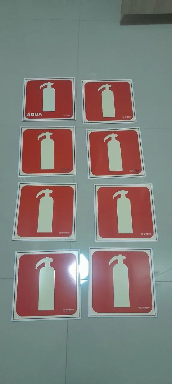 Placas de sinalização de Extintor  - Foto 2