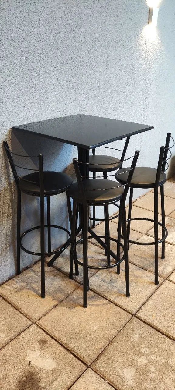 MESA BISTRO 4 CADEIRAS OTIMO ESTADO - Foto 2