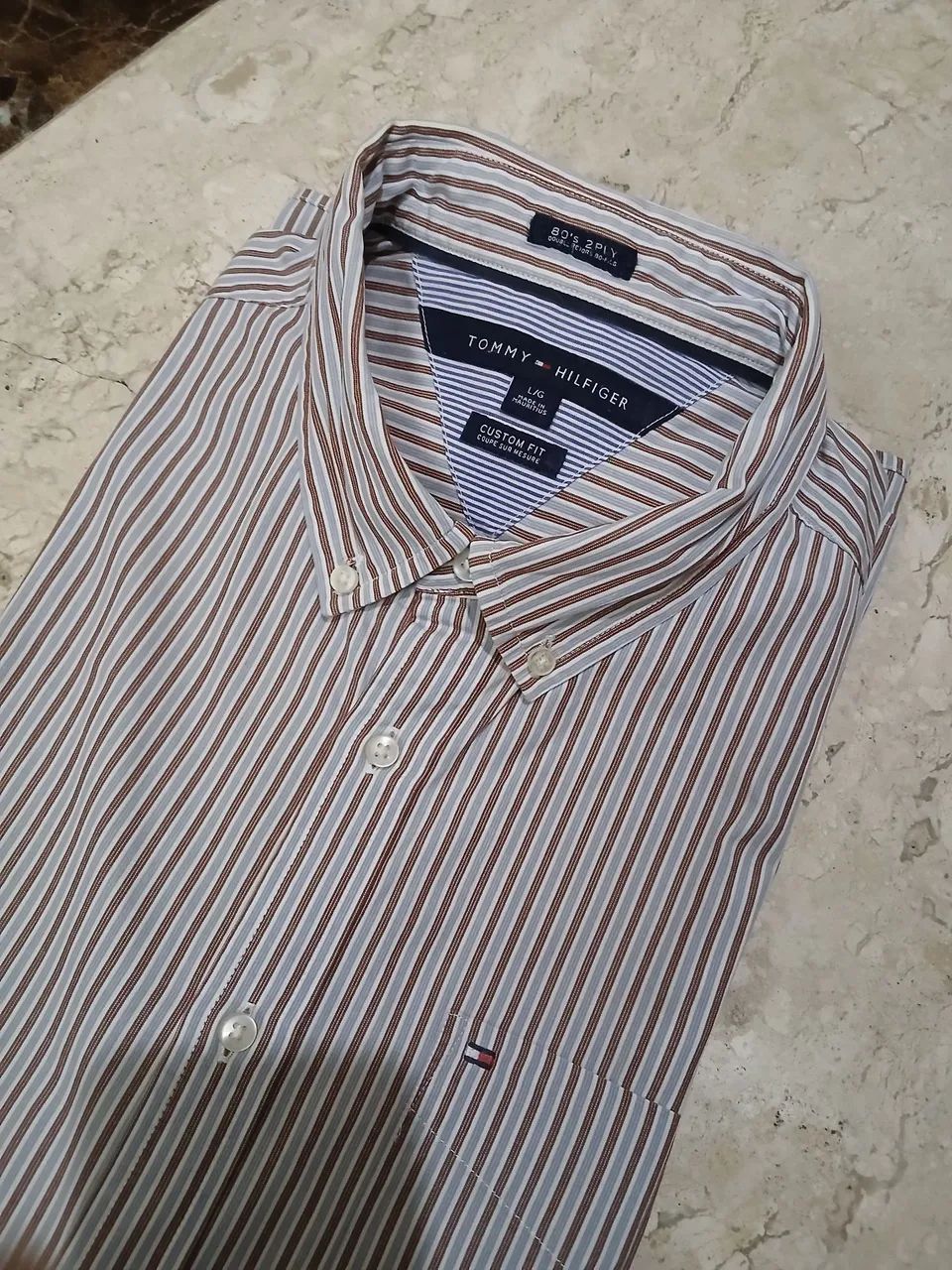 Camisa Masculina Tommy Hilfiger Custom Fit  - Foto 2