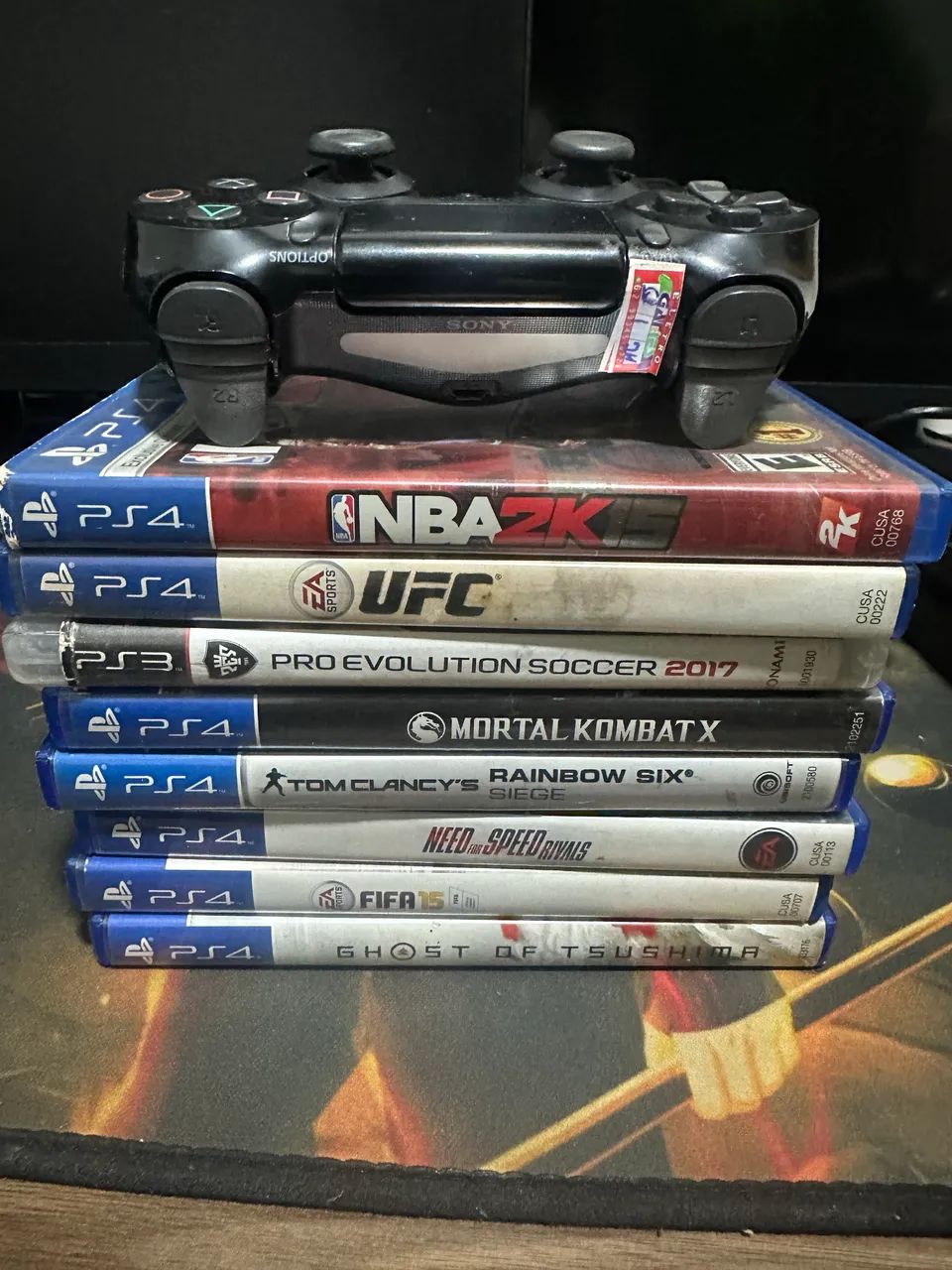 CONTROLES + JOGOS PS4 - ACEITO TROCA E PROPOSTA420251723450951680