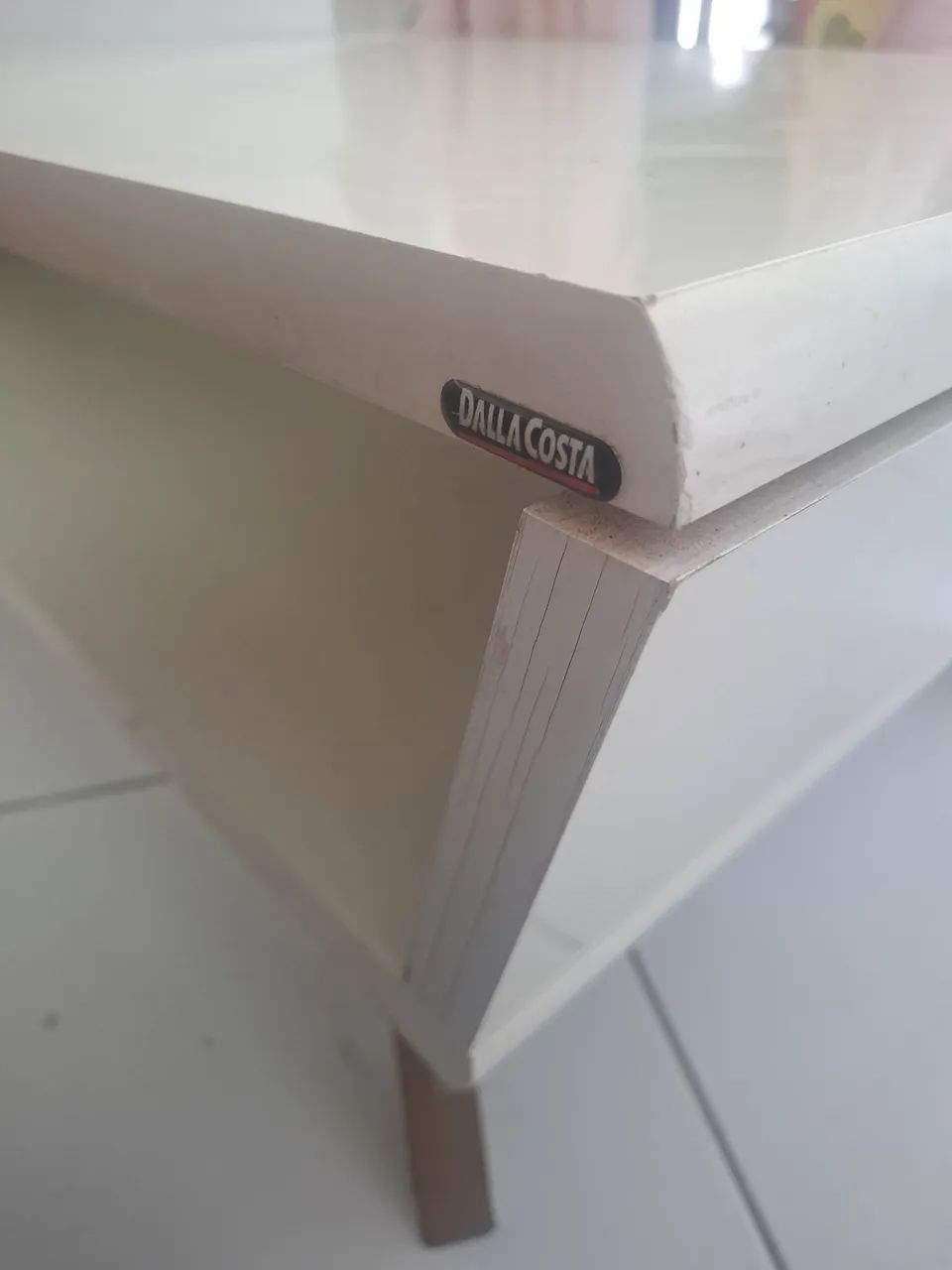 Mesa de centro Dalla Costa, MDP com base de madeira! - Foto 2