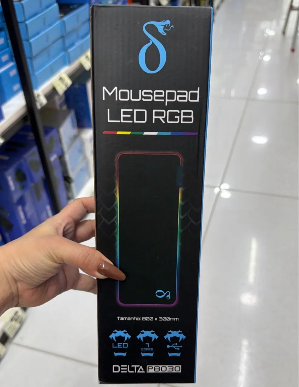 Mousepad RGB - Novo + Entrega Rápida 