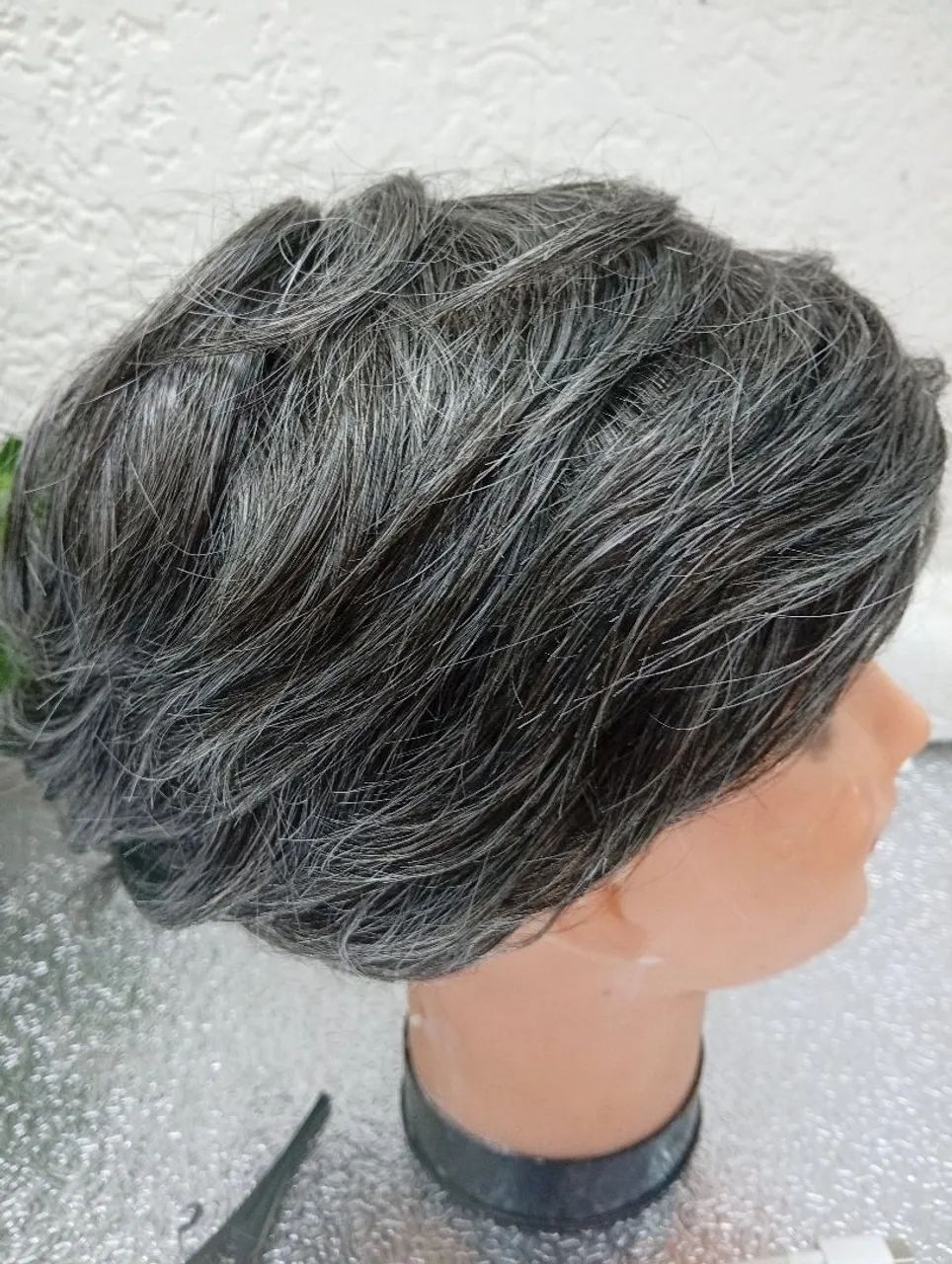 Prótese capilar masculina cabelo humano  - Foto 4