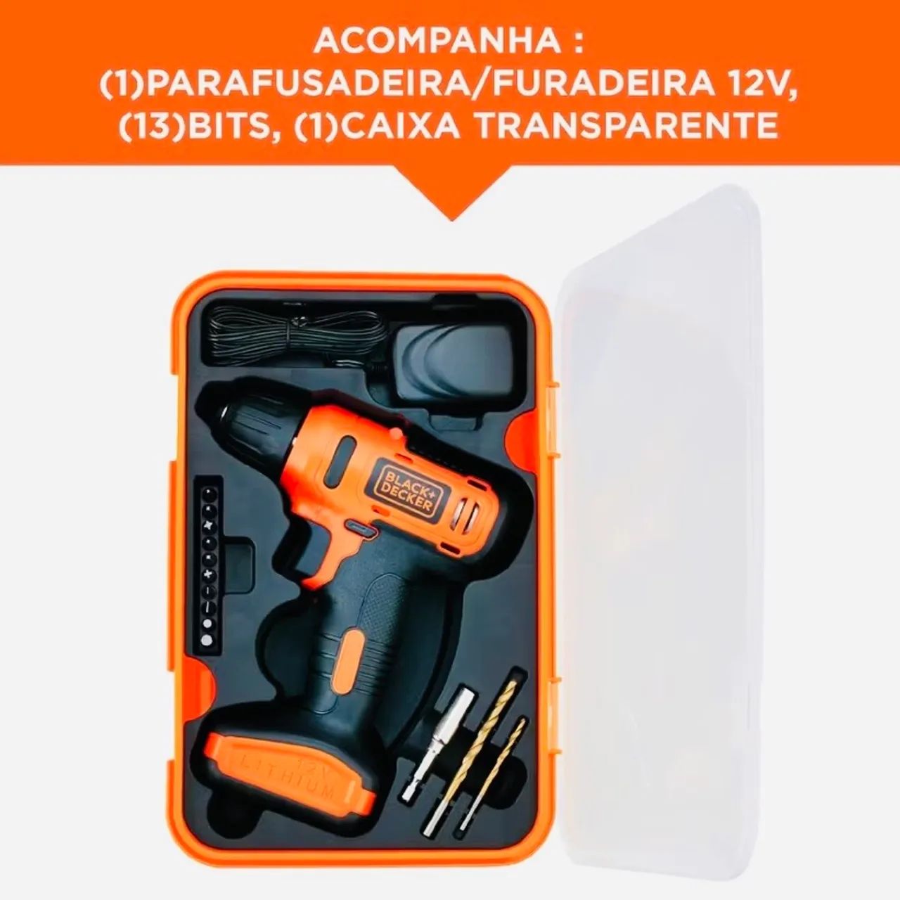 Furadeira parafusadeira BLACK&DECKER 12V. - Foto 2