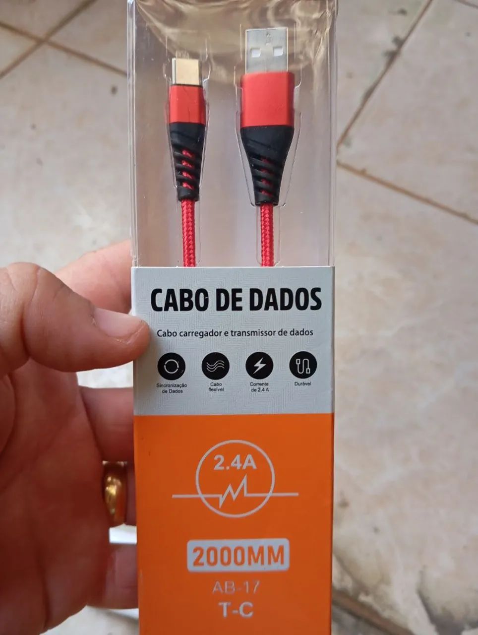 Carregador original + Cabo tipo C 2 metros  - Foto 3