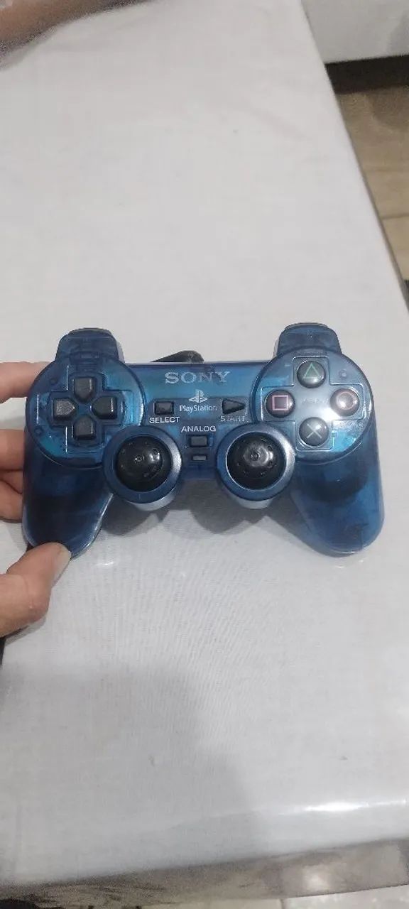 Controle ps2 azul original