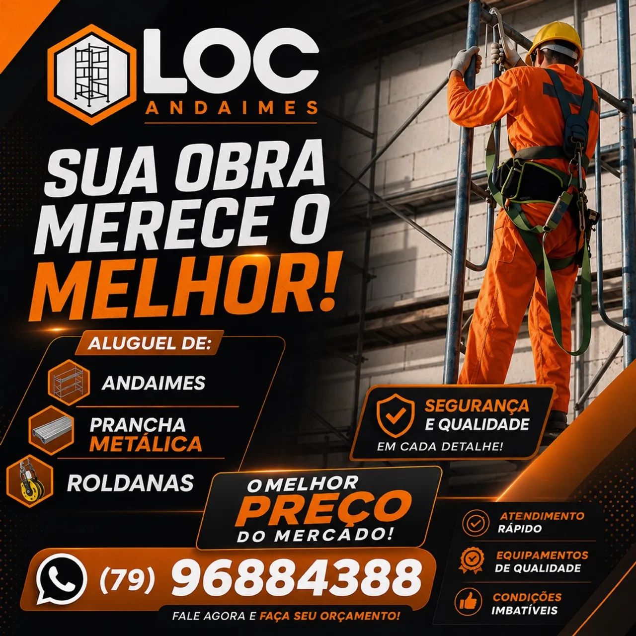 Andaimes , Prancha Metálica e Roldanas 