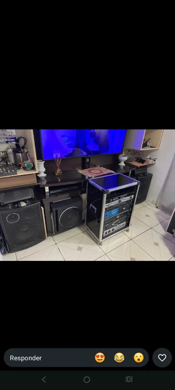 Rack de som completo com caixas  - Foto 5