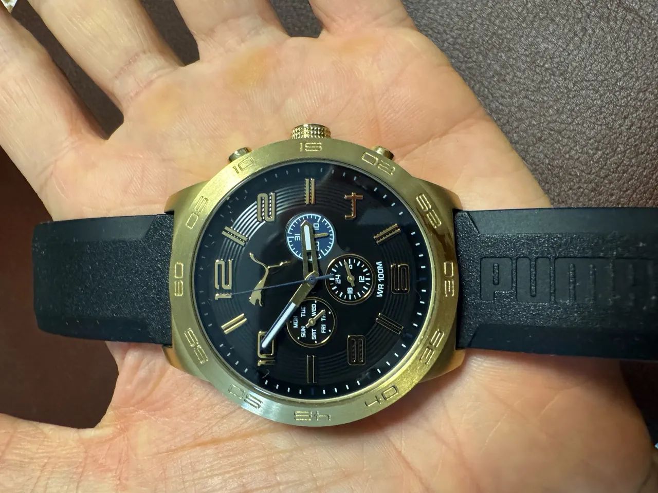 Relógio PUMA dourado - Foto 5