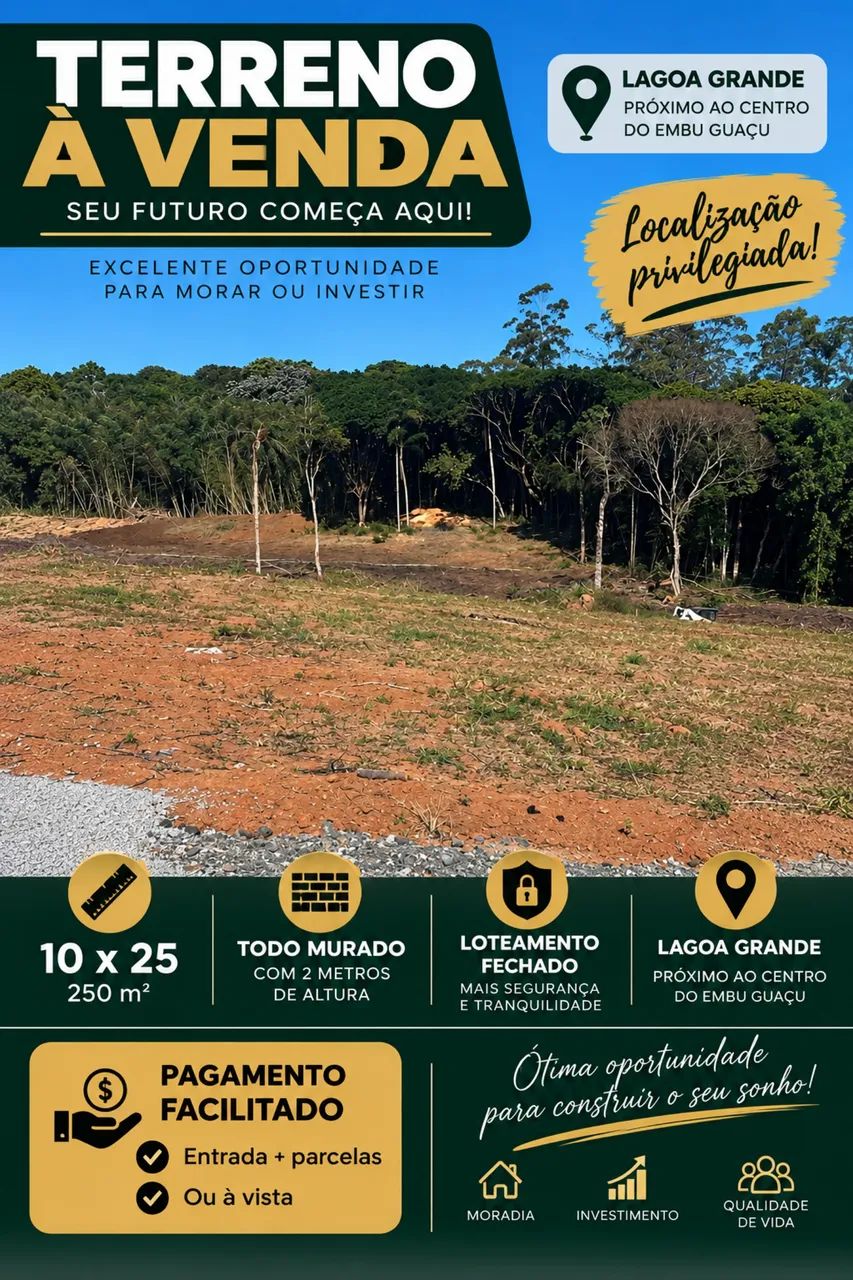 Terreno a venda Embu Guaçu 