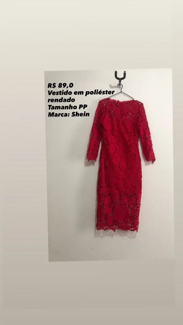 Vestido rendado PP - Foto 2