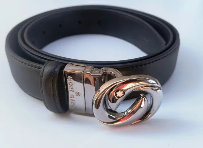 Cinto Montblanc Reversible Preto 