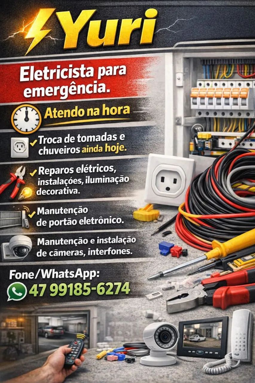 Revisão, manutenção e emergências elétricas em geral!