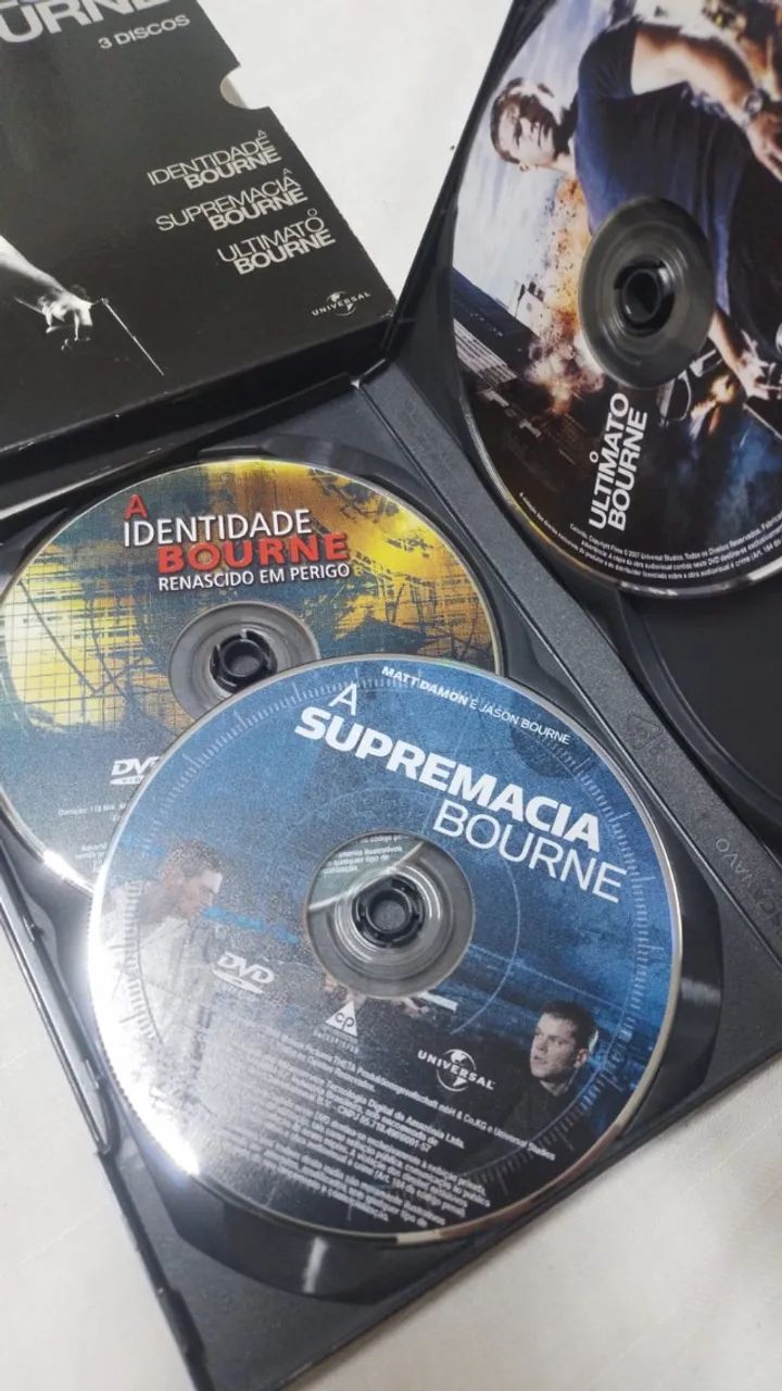 DVD Box Triplo Trilogia Bourne - 3 Filmes ( 25421 ) - Foto 5