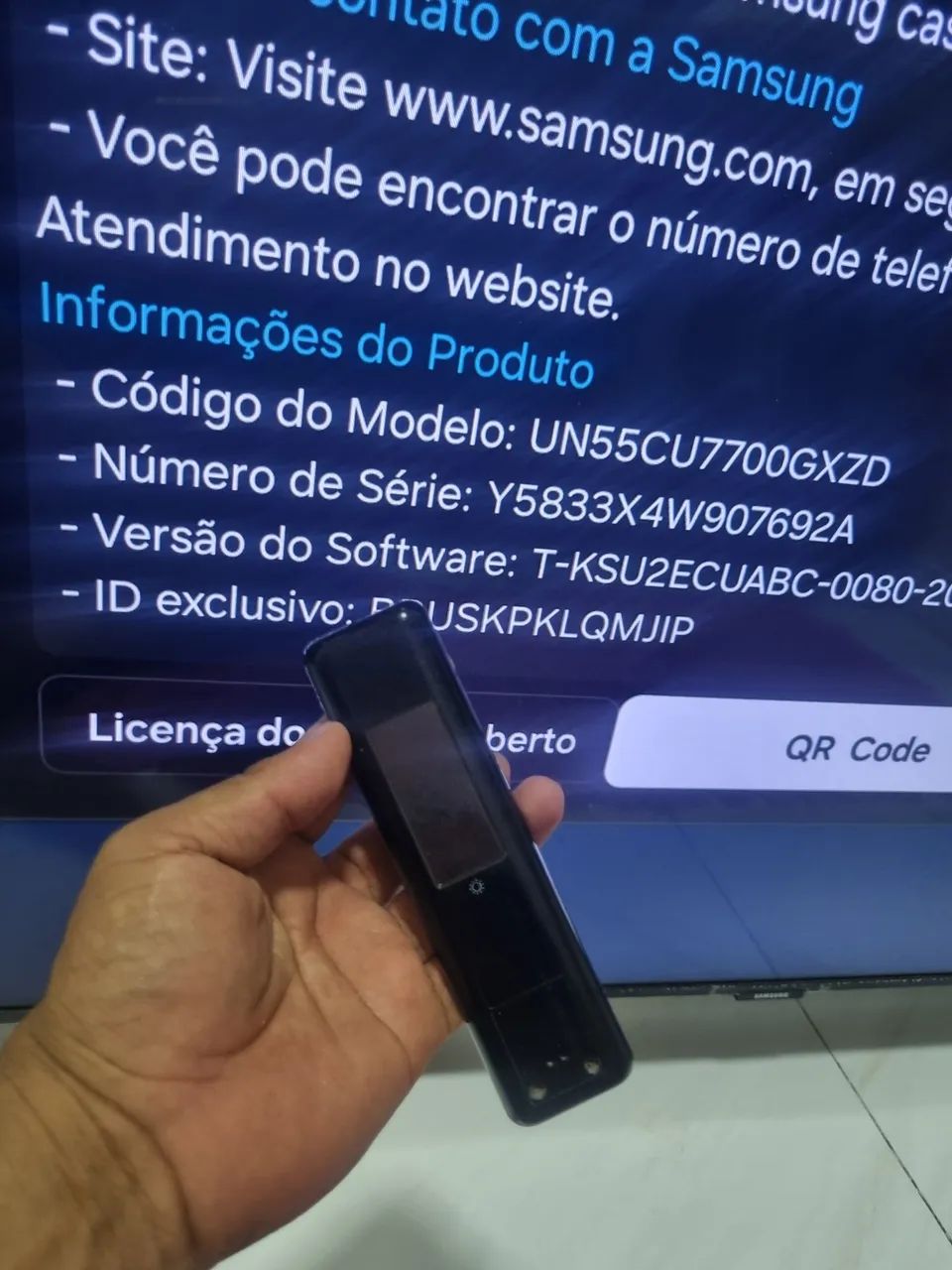 TELÃO SMART SAMSUNG 4K CRISTAL 55 POLEGADAS NOVA - Foto 4