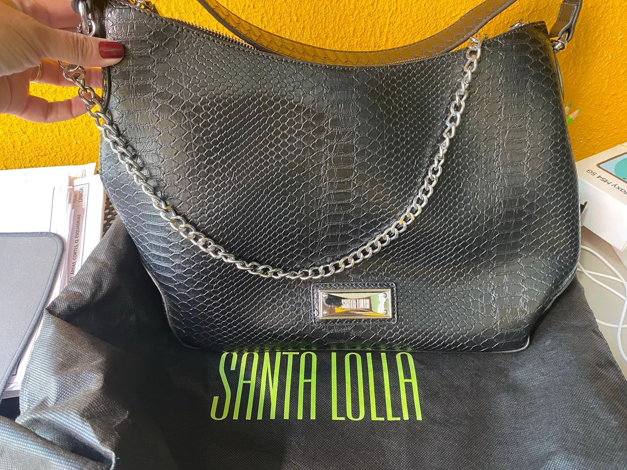Bolsa Santa lolla usada uma vez  - Foto 4