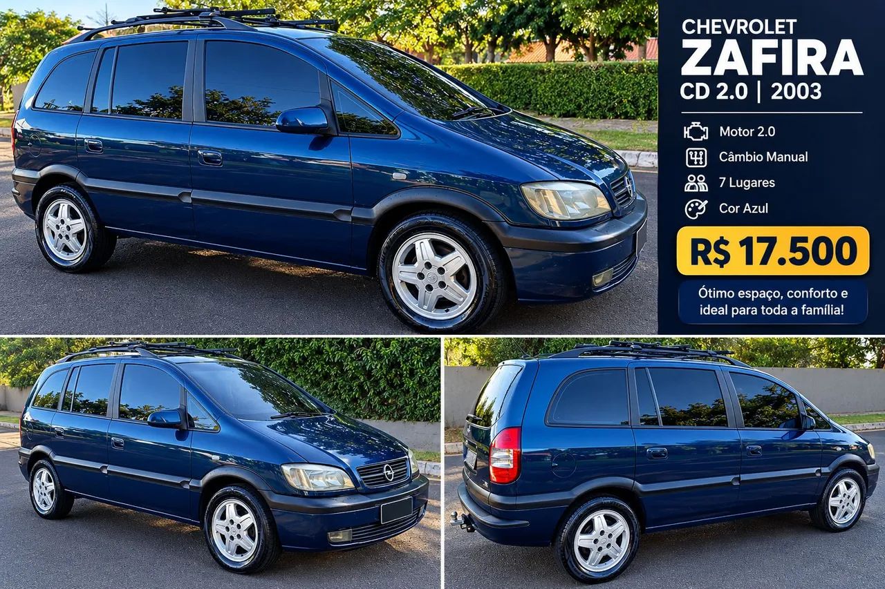 Chevrolet Zafira Zafira 2.0/ CD 2.0 8V MPFI 5p Mec. 2003