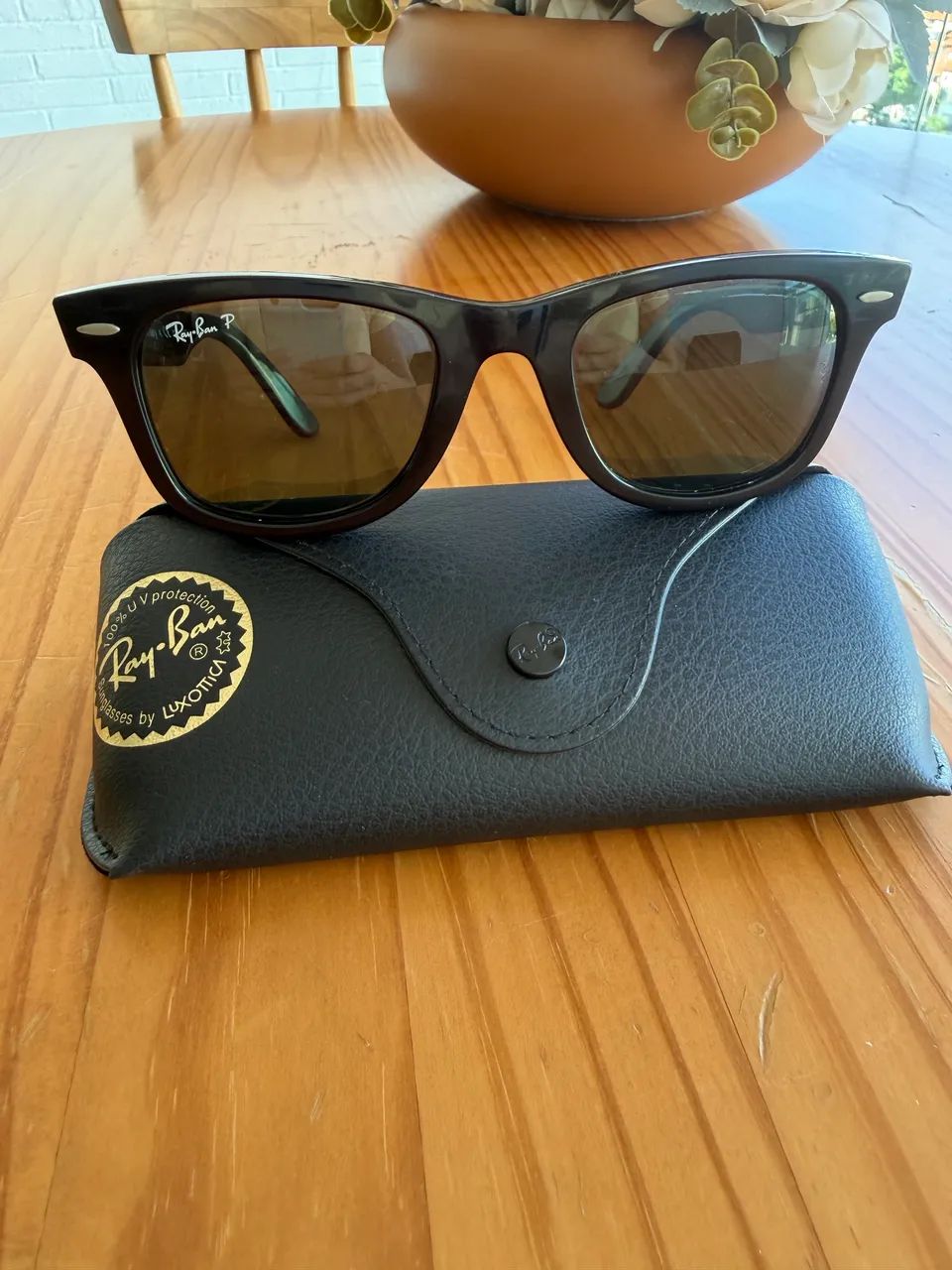 Óculos de sol Rayban modelo wayferer versão polarizada  - Foto 5
