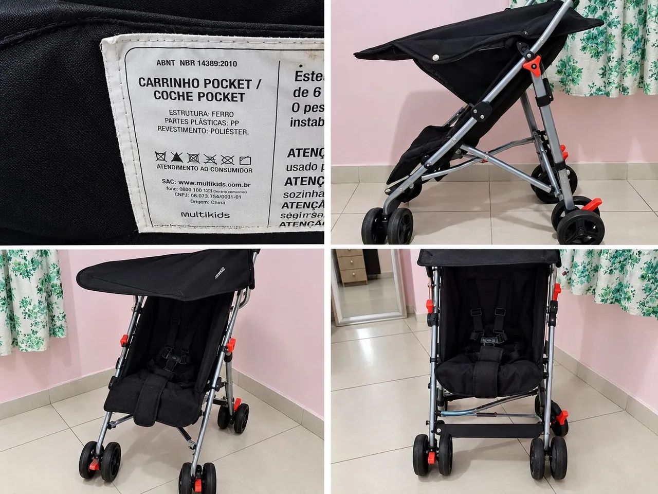 Carrinho de bebê Pocket Multikids 