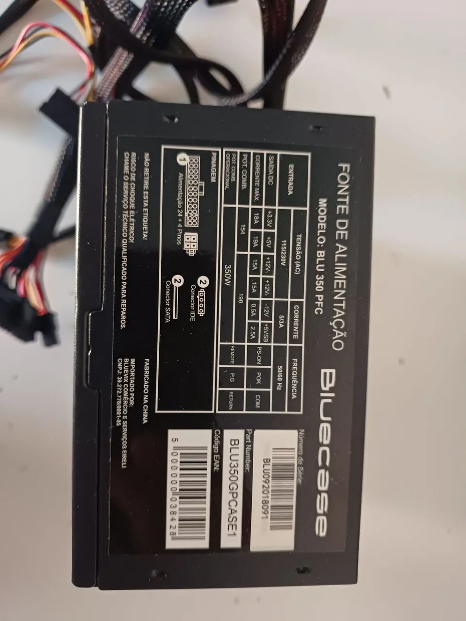 Fonte BlueCase 350w