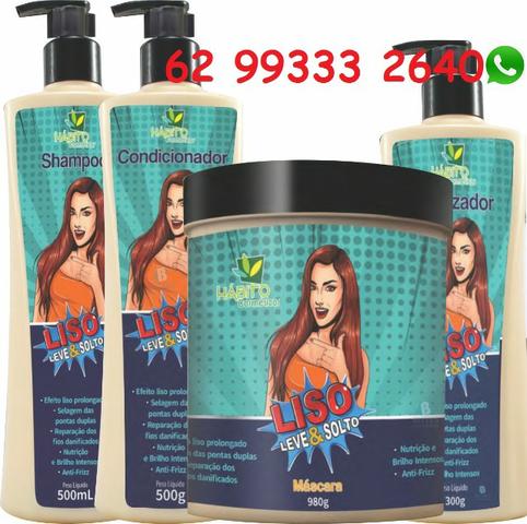 Liso Leve e Solto Hábito Cosméticos Hidratação Reconstrução Cauterização