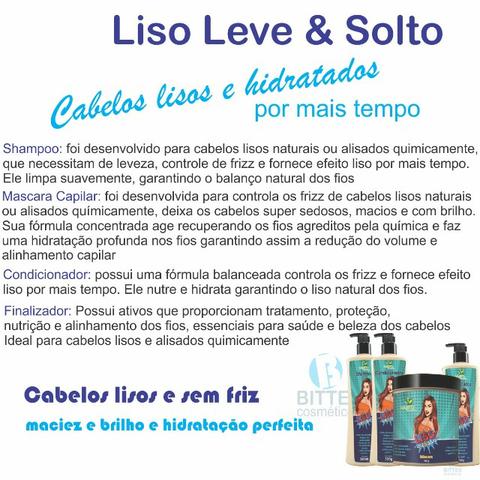 Liso Leve e Solto Hábito Cosméticos Hidratação Reconstrução Cauterização - Foto 3