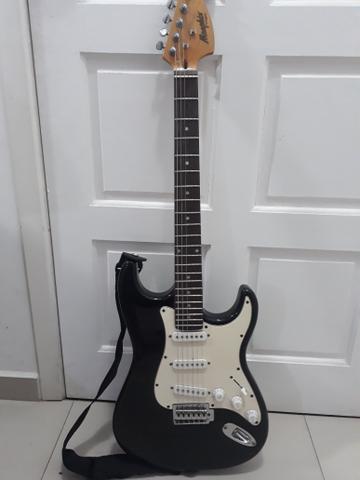 Vendo Guitarra Memphis By Tagima e Caixa de Som Loud Vox - Foto 4