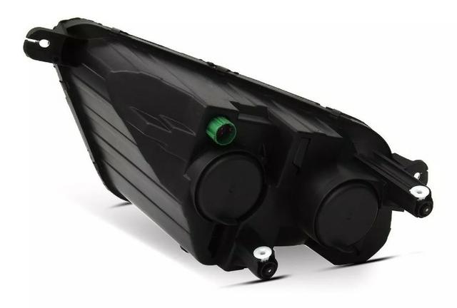 Par Farol Mascara Negra Foco Duplo Fiat Toro 2016 2018 2019 - Foto 2