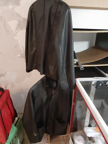 Jaqueta de couro feminina e masculina - Foto 2