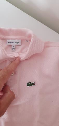 Polo Lacoste infantil 6 anos rosa - Foto 2