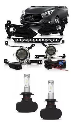 Kit Farol Milha Hyundai HB20 2016 2017 2018+ Xenon Ultra Led