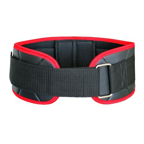 Cinturão de agachamento crossfit musculação com detalhe vermelho M - Foto 3
