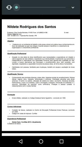 Cuidadora de idosos e enfermos