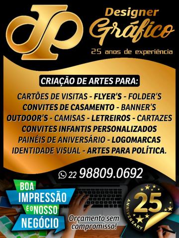Serviços de Designer Gráfico, 25 anos de Experiência!