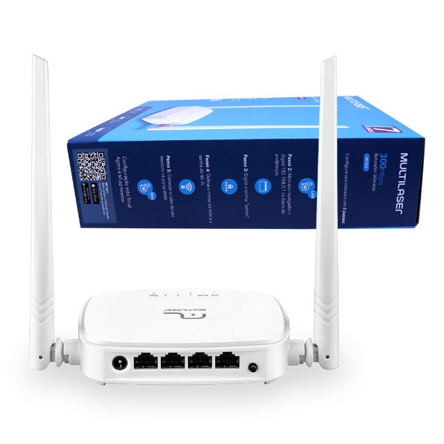 Roteador 300mpbs Ipv6 2.4ghz Multilaser Com 2 Antenas 5dbi - Foto 3